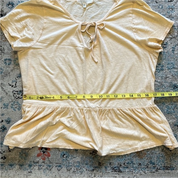 Urban Outfitters Tie Front Yellow Baby Doll Top - Picture 9 of 16